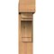 Ekena Millwork Merced Block Smooth Bracket w/ Offset Brace, Western Red Cedar, 7 1/2"W x 26"D x 26"H BKT0806X26X26MRC05SWR - alternate 3